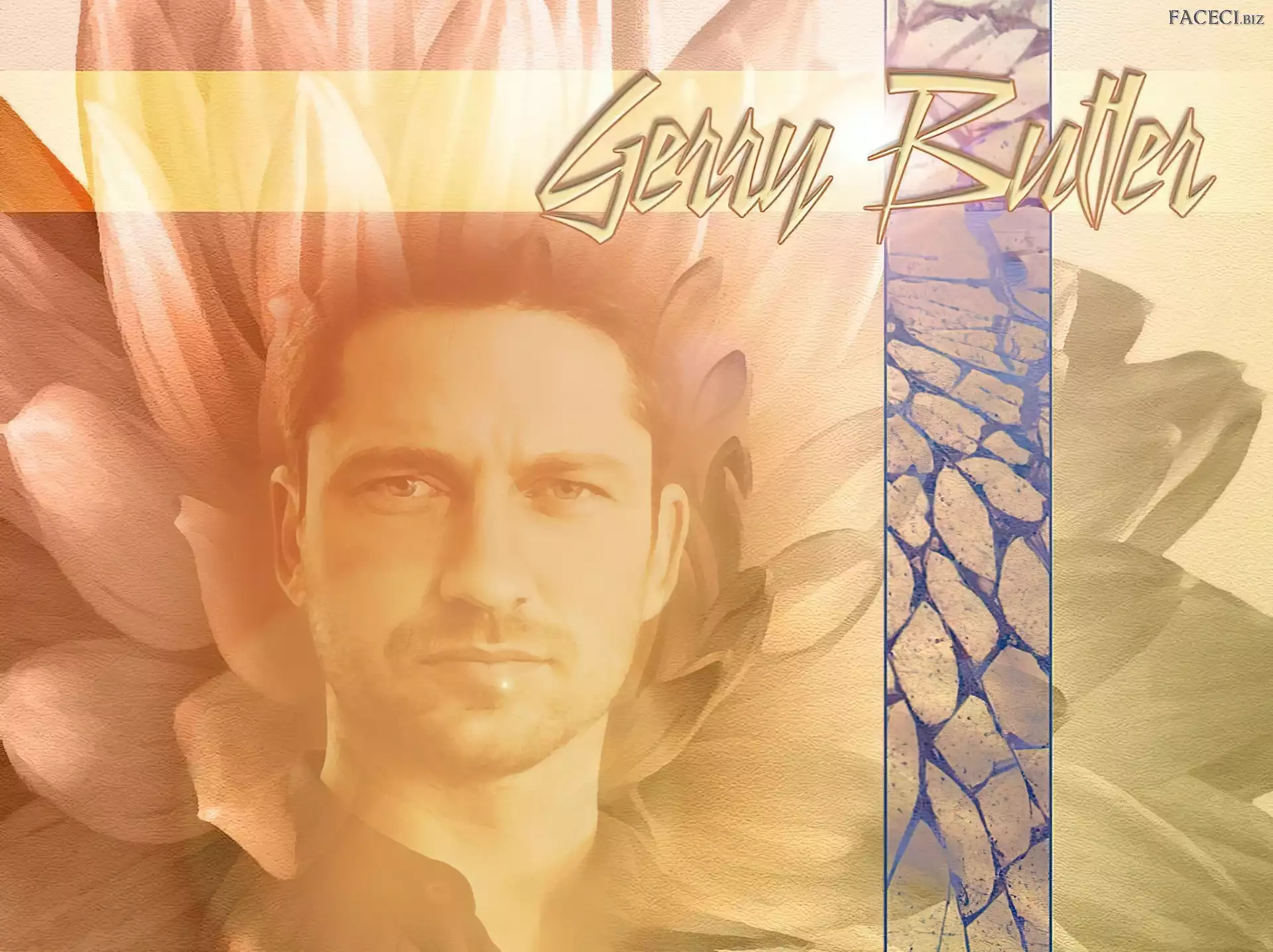 wÄ…sy, Gerard Butler, twarz